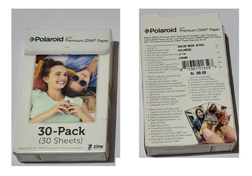 Papel Polaroid 2x3 Premium Zink