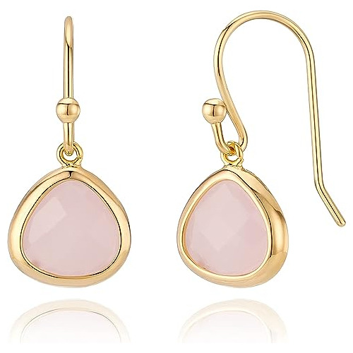 Simulated Pink Opal Earrings