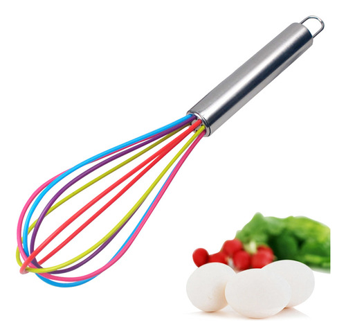 Misturador Manual Silicone Egg Beater 12 Para Cozinha E