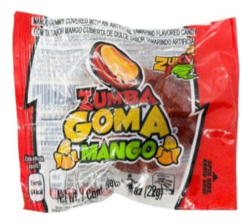 Gomita Zumba Goma Mango 20 Piezas
