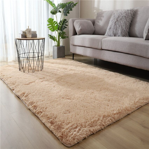 2x1,4 Mts Alfombras Nórdicas Pelo Largo Colores Ancho 1.4 M Color Taupe Diseño De La Tela Liso Largo 2 M