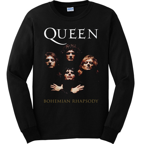 Polera Manga Larga Estampada Queen - 1