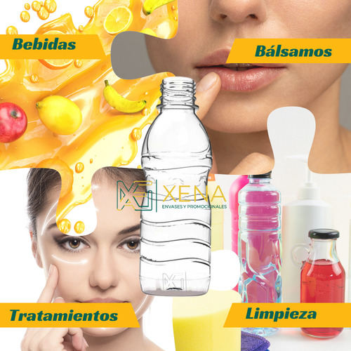 Botella Pet Para Aguas Jugos 250 Ml Tapa Seguridad X 240