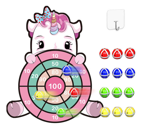 Juguetes Para Niñas, Juego De Mesa De Dardos De Unicornio .