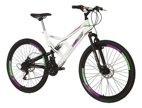 Bicicleta Aro 26 Vellares By Colli Doble Shock 21 Marchas Cor Branco Tamanho Do Quadro 19