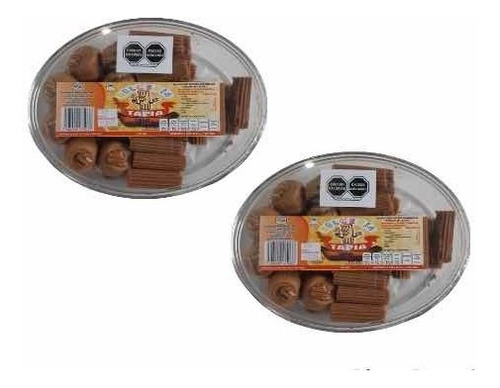 Dulce Mexicano Leche Mostachón Macarrón Nuez 450pz 25g C/u