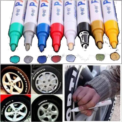 Marcador Paint Multiuso Para Cauchos, Cuero Y Piedra