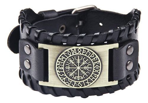 Pulsera Para Hombre De Cuerda Trenzada Punk Viking Pulsera