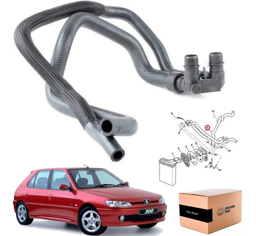 Manguera Conjunto Calefacción Peugeot 306 Xr 1.6 93-02 Tu5jp