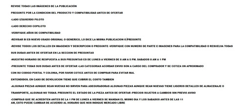 Tapa Tiron Fascia Delantera Aveo Ng 2018-2022 90802837 Omar