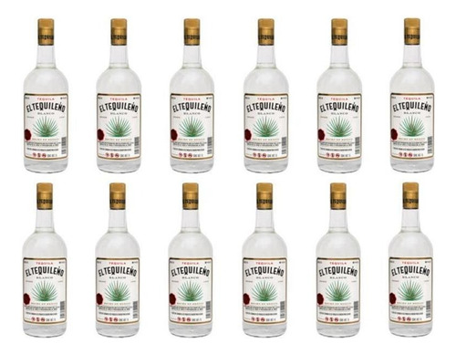 Caja De 12 Tequila Tequileño Blanco 1 L