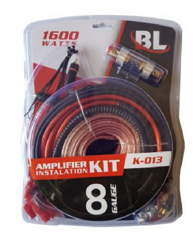 Kit De Cables K-013 8ga P/potencias 1600w