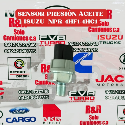 Sensor Presión Aceite Isuzo Npr, 4hf1, 4hg1