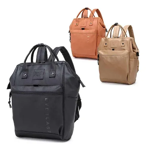 Mochila Cartera Everlast Cuero Ecol gico Urbana Original