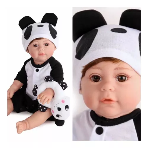 Bebê Reborn Menino 100% Silicone Pode Dar Banho