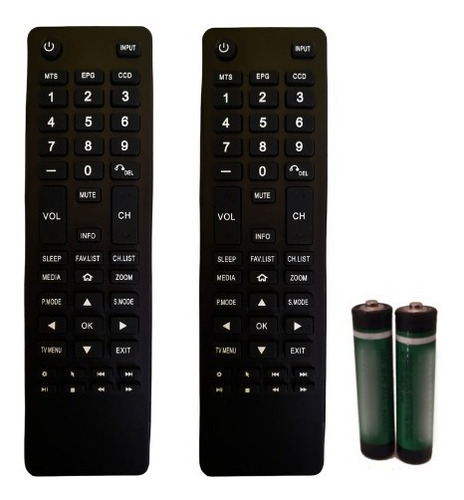 Paquete 2 Controles Para Atvio Smartv Modelo Atv49uhsm 