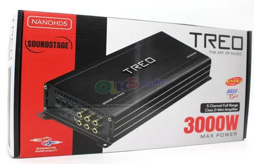 comprar Amplificador Mini 5 Canales Clase D 1500w. Rms Treo Nanohd5