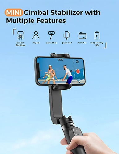 Imagen 2 de 6 de Gimbal Estabilizador De Movil Qimic Con Control Remoto