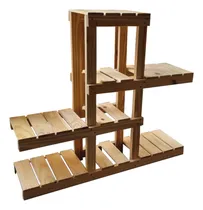 Comprar Portamacetas Rack Madera Estantes Maceteros Cuota Mundopino 