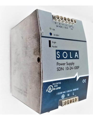 Fuente De Voltaje Sola Hd Sdn 10-24-100p 24vdc 10a (Usado)