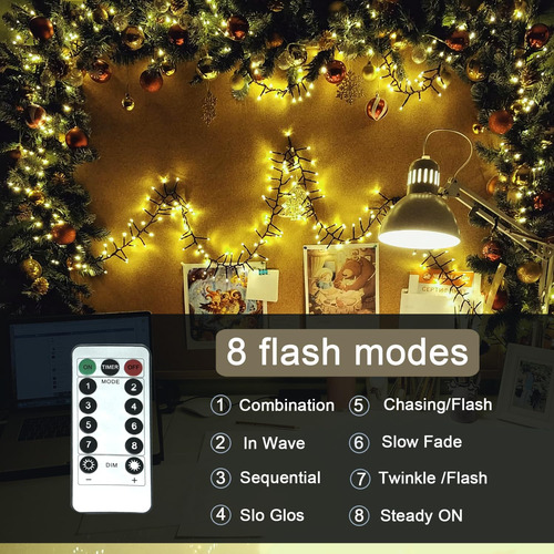 Luces Led Mini 100 Para Decoración Navidad 11m Impermeables