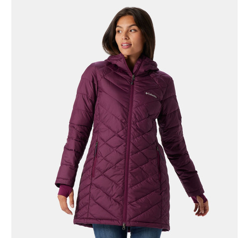 Campera De Nieve Columbia Heavenly Long ( Bordo ) 