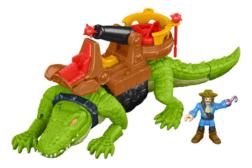 Fisher-price Imaginext - Cocodrilo Que Camina Y Pirata Con .