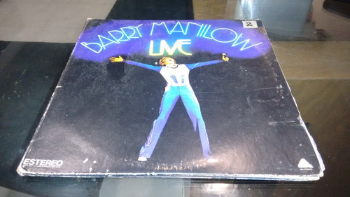 Lp Barry Manilow Live En Formato Acetato,long Play