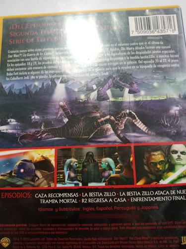 Dvd Star Wars The Clone Wars Temporada 2 Vol. 4 (Usado)