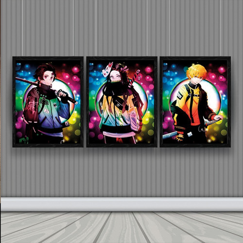 Cuadro 3d Lenticular Kimetsu No Yaiba Colores