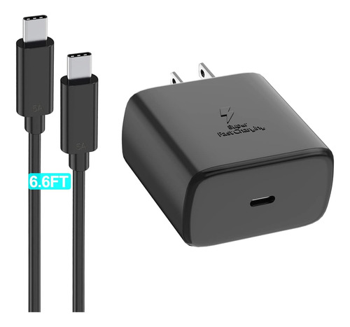 Samsung - Cargador Súper Rápido Tipo C De 45 W Gan Power Usb