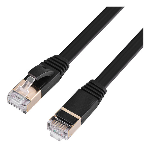 Cable Lan Cat7 Rj45 De 600 Mhz, Red Plana Con Blindaje De Pa