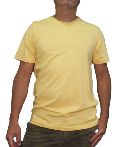 Mega Sports Remera - Jsy 2301 Escote Redondo Amarillo