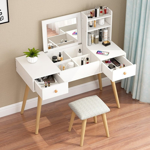 Escritorio Tocador Blanco Blanco