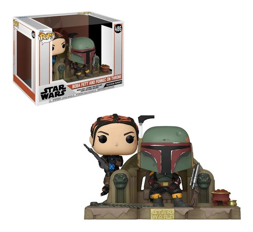 Funko Pop Star Wars Boba Fett And Fennec On Throne No 486