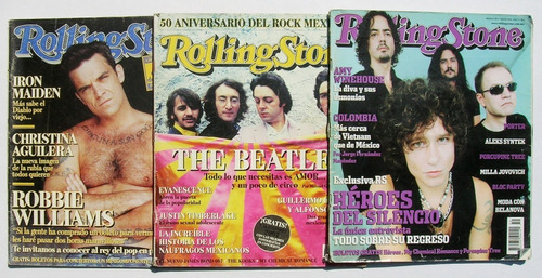 Beatles, Heroes Del Silencio Rolling Stone Set De 3 Revistas