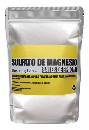 Sal de Epsom (Sulfato de Magnesio) 1 Kg. 100% Puro : : Belleza