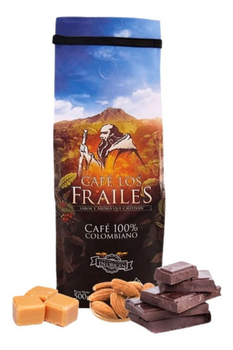 Imagen 1 de 3 de Café Los Frailes Lavado En Grano 500 Gr