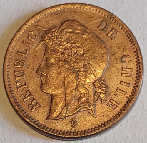 Moneda Un Centavo 1895 Chile Cobre Escasa