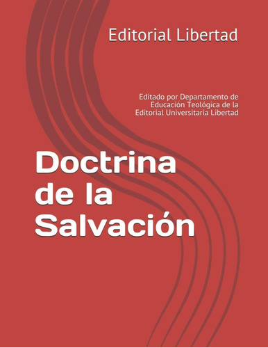 Libro: Doctrina De La Salvación: Editado Por Departamento De