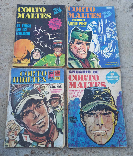 Lote De 4 Revistas Corto Maltes N.2-4-44 Y Anuario N.1 (Usado)