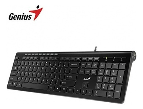 Teclado Genius Slimstar 230 Qwerty Español Color Negro
