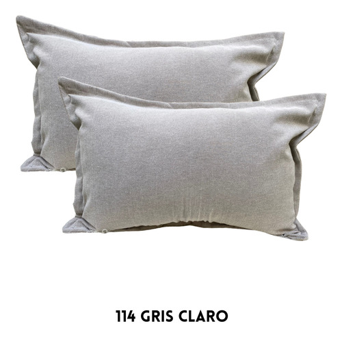 Combo 2 Almohadones Tusor 70x50 Cm Nordicos Relleno Vellon 117 Bis Blanco .