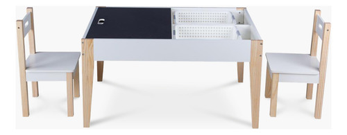 Pack Infantil 1 Mesa 2 Sillas Santino Natura/blanco Form