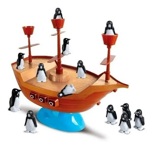 Jogo Infantil Navio Equilibrista Pinguim No Navio Pirata 