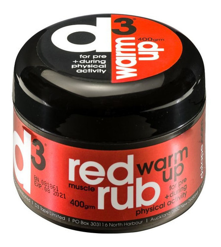 Crema Deportiva Calentamiento Muscular D3 Warm Up 200grs