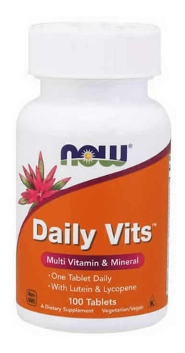 Multivitamínico Daily Vits 100 Tabletes - Now Foods