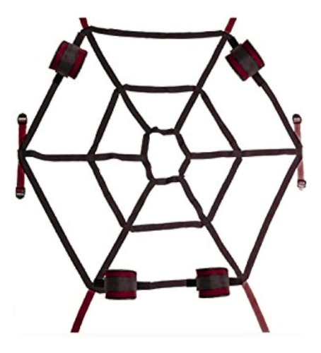 Set Bondage Esposas Y Tobilleras - Web Bed Restraint System