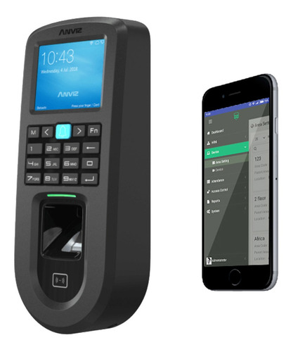 Control De Acceso Biometrico Huella Tarjeta Anviz Poe Cloud
