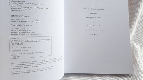 Imagen 3 de 5 de El Camino Del Artista Para Padres Julia Cameron Aguilar